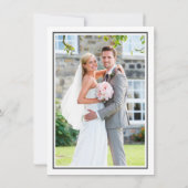 結婚のTHANKS YOU brush文字のスクリプトdark gray 招待状 (裏面)