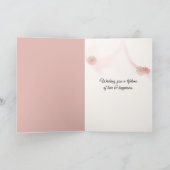 結婚のTulleフローラ抽象芸術 カード (内部)