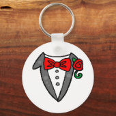 結婚のTuxedoキーチェーン キーホルダー (正面)