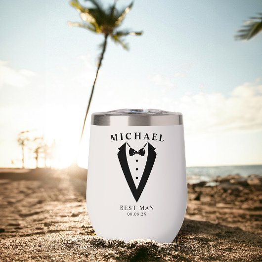 結婚のTuxedoパーソナライズされた花婿介添人