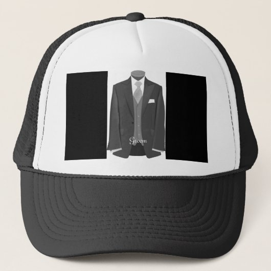 結婚のTuxedo Groom Hat Cap キャップ (正面)
