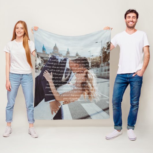 結婚のVowsフリースブランケット フリースブランケット (インサイチュ)