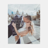 結婚のVowsフリースブランケット フリースブランケット (正面)