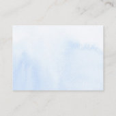 結婚のWebサイトほこりっぽい青い赤い花 名刺 (裏面)