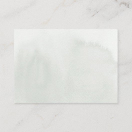 結婚のWebサイトソフトホワイト花 名刺 (裏面)