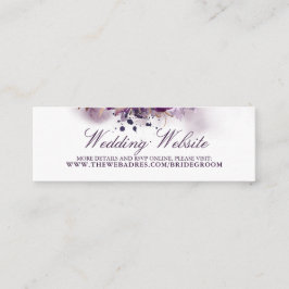 結婚のWebサイトナス紫の花 スキニー名刺