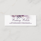 結婚のWebサイトナス紫の花 スキニー名刺 (正面)