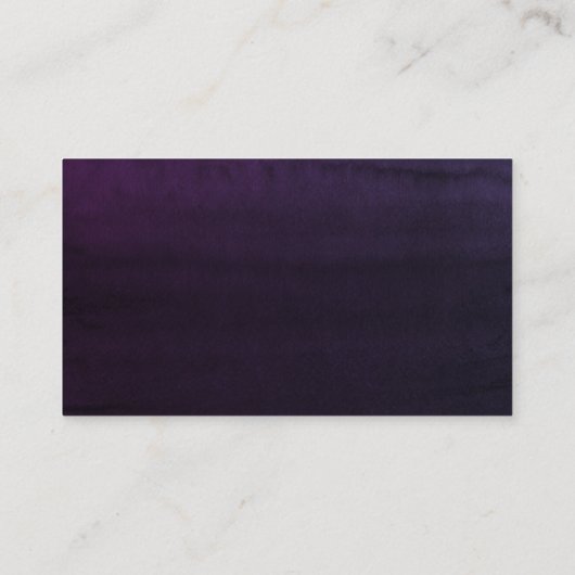 結婚のWebサイトナス紫の花 名刺 (裏面)