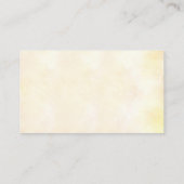 結婚のWebサイトピンクの熱帯花とパームリーフ 名刺 (裏面)