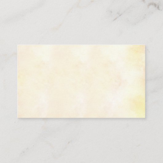 結婚のWebサイトピンクの熱帯花とパームリーフ 名刺 (裏面)