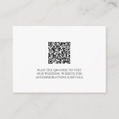 結婚のWebサイト挿入カード – コースタルブルースクリプト エンクロージャーカード (正面)
