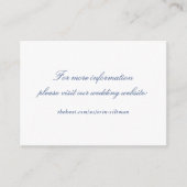 結婚のWebサイト挿入カード – Penobscot Bay Set エンクロージャーカード (正面)