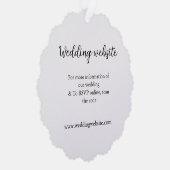結婚のwebサイト追加q rコードカップル名詳細 オーナメントカード (右)