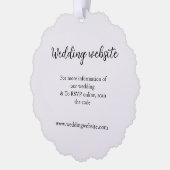 結婚のwebサイト追加q rコードカップル名詳細 オーナメントカード (左)
