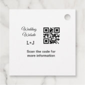 結婚のwebサイト追加q rコードカップル名詳細 フェイバータグ (裏面)