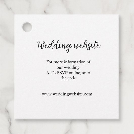 結婚のwebサイト追加q rコードカップル名詳細 フェイバータグ (正面)