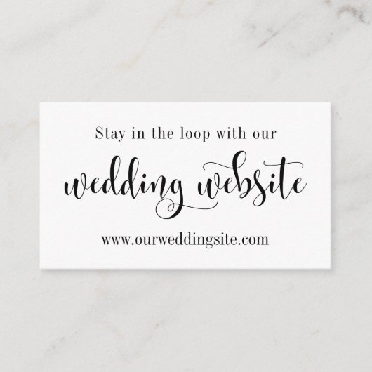 結婚のWebサイト、スクリプトかわいらしの編集可能な背景 エンクロージャーカード (正面)