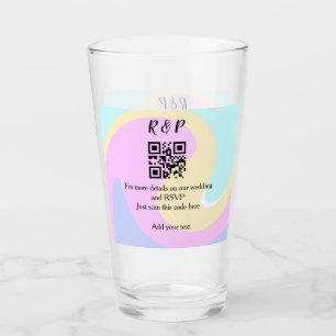 結婚のwebサイトrsvp q rコード追加ネーム文字 タンブラーグラス