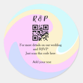 結婚のwebサイトrsvp q rコード追加ネーム文字 ラウンドシール