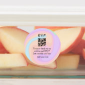 結婚のwebサイトrsvp q rコード追加ネーム文字 ラベル (貼付)