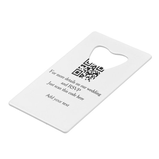 結婚のwebサイトrsvp q rコード追加名文字thr クレジットカード栓抜き (裏面アングル)