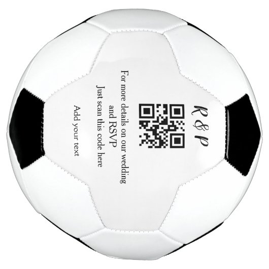 結婚のwebサイトrsvp q rコード追加名文字thr サッカーボール (回転)