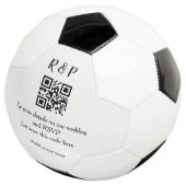 結婚のwebサイトrsvp q rコード追加名文字thr サッカーボール (3/4)