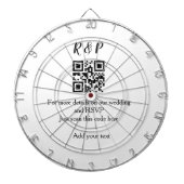 結婚のwebサイトrsvp q rコード追加名文字thr ダーツボード (正面)