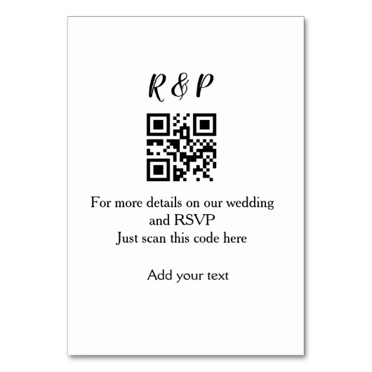 結婚のwebサイトrsvp q rコード追加名文字thr テーブルナンバー (正面)