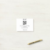 結婚のwebサイトrsvp q rコード追加名文字thr ポストイット (デスク上)