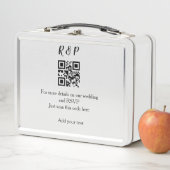 結婚のwebサイトrsvp q rコード追加名文字thr メタルランチボックス (インサイチュ)