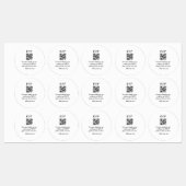 結婚のwebサイトrsvp q rコード追加名文字thr ラベル (シート)