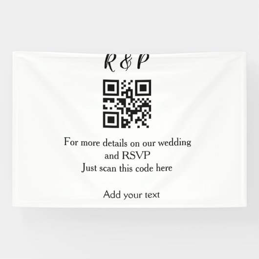 結婚のwebサイトrsvp q rコード追加名文字thr 横断幕 (横)
