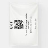 結婚のwebサイトrsvp q rコード追加名文字thr 横断幕 (縦)