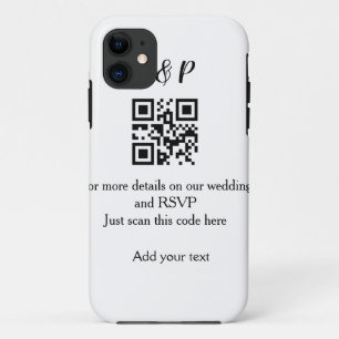 結婚のwebサイトrsvp q rコード追加名文字thr iPhone 11 ケース