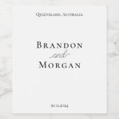 結婚のWinラベル ワインラベル (シングルラベル)