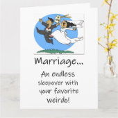 結婚はあなたが最も好きな人との永遠の寝泊まり カード (黄色い花)