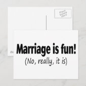 結婚はおもしろいだ ポストカード (正面/裏面)