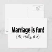 結婚はおもしろいではない ポストカード (正面/裏面)
