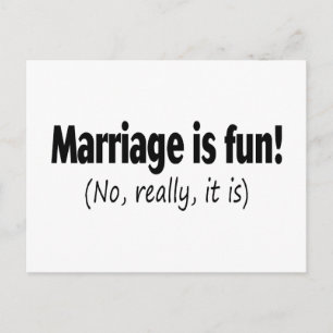 結婚はおもしろいではない ポストカード