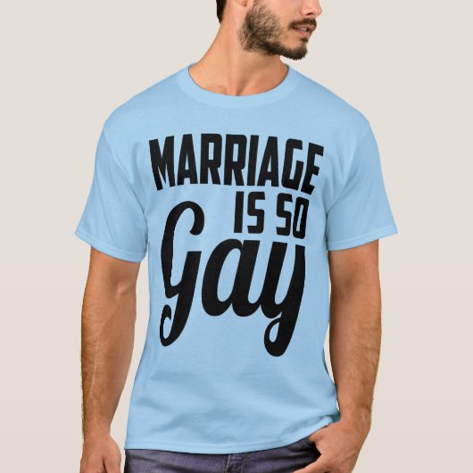 結婚はとても陽気です Tシャツ (正面)