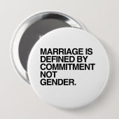 結婚はコミットメント – .pngによって定義される 缶バッジ (正面&裏面)