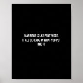 結婚はパンティーホースのポスタおもしろいーだ ポスター (正面)