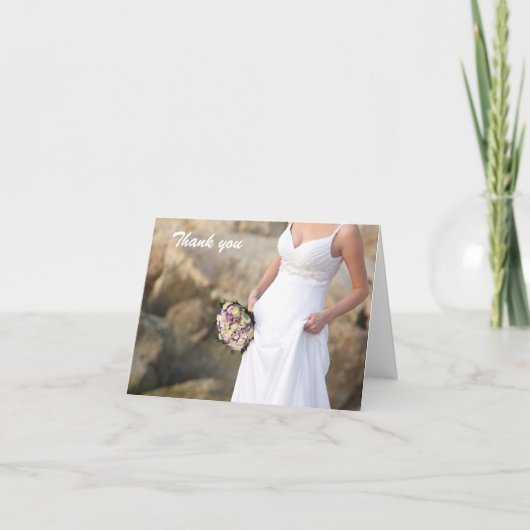 結婚はメッセージカード感謝していしています サンキューカード (正面)