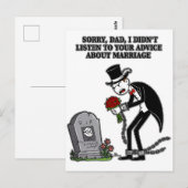 結婚は一緒に愚かである ポストカード (正面/裏面)