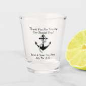 結婚は好意の航海のないかりの花嫁感謝していしています ショットグラス (正面)