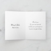 結婚は感謝していしています サンキューカード (内部)