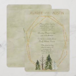 結婚は松の緑と金ゴールド