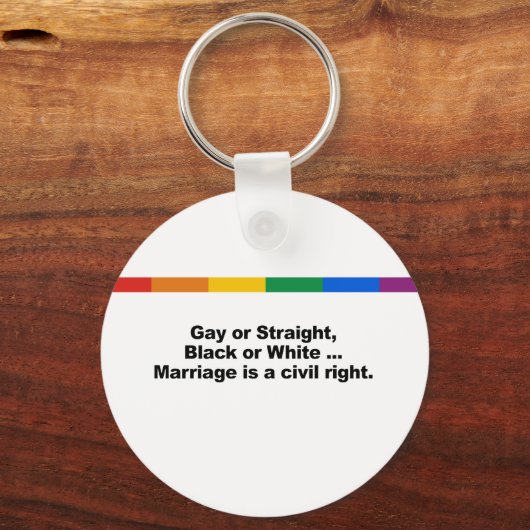 結婚は民事上の権利 キーホルダー (正面)