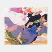 結婚は私には向いていない フリースブランケット (正面(横))